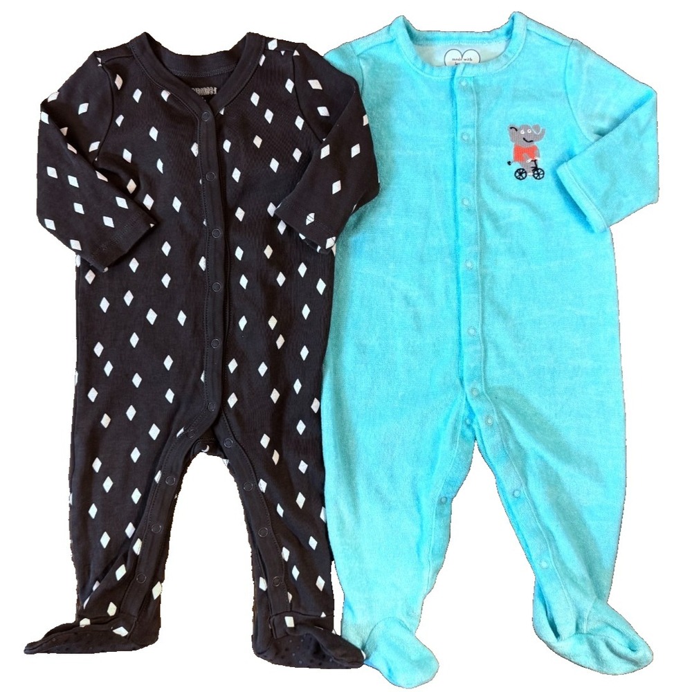 Gymboree Baby Boy 3/6 Months Sleepers Sleep N Play Outfits Pajamas Clothes Lot